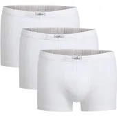 Götzburg Boxershorts GÖTZBURG "Boxershort 3er Pack", Herren, Gr. L, weiß, Obermaterial: 95% Baumwolle CO. 5% Elasthan EL., Unterhosen Boxershorts