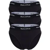 Marc O'Polo Slip "Essentials Woven", Damen, Gr. M (38), schwarz (990schwarz), Obermaterial: 95% Baumwolle, 5% Elasthan, bedruckt, unifarben, körpernah, Unterhosen Slip, mit dezenter Logodetailierung
