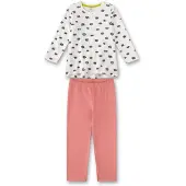Sanetta Schlafanzug "Pyjama", Jungen, Gr. 104, pink (rosa, weiß), Obermaterial: 100% Baumwolle CO(Bio)., Homewear-Sets Schlafanzug