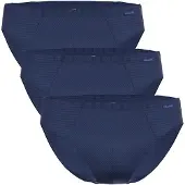 Ammann Slip "Slip Cotton & More Mini Slip 3P 3er Pack", Herren, Gr. L, blau (dunkelblau), Obermaterial: 57% Modal CMD. 35% Baumwolle CO. 8% Elasthan EL., Unterhosen Slip