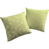 Adam Audio Dekokissen ADAM "Retro Floret", grün (hellgrün, geblümt), B:50cm L:50cm, Obermaterial: 100% Baumwolle, Dekokissen_Sitzkissen_Kissenhüllen, Dekokissen, GOTS zertifiziert