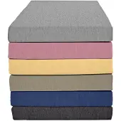 Kum Spannbettlaken "Polycotton Spannbetttuch", blau (navy), L:200cm, Polycotton, Obermaterial: 52% Baumwolle, 48% Polyester, Bettlaken, Spannbettlaken, bis ca. 30 cm Matratzenhöhe, meliert