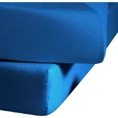 Fleuresse Betttuch "Colours", blau (meeresblau), B:160cm L:260cm, Mako-Satin, Obermaterial: 100% Baumwolle, Bettlaken, Betttuch, offenes Bettlaken