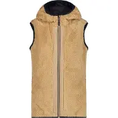 CMP Ärmellose Damen-Hoodie-Fleecejacke High Loft