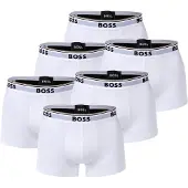 BOSS Boxershorts "Boxershort Trunk 3P Power 6er Pack", Herren, Gr. XL, weiß, Obermaterial: 95% Baumwolle CO. 5% Elasthan EL., Unterhosen Boxershorts