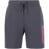 Alpha industries Shorts "Alpha Puff Print Short", Herren, Gr. 3XL, Normalgrößen, grau (vintage grau), Obermaterial: 80% Baumwolle, 20% Polyester, Hosen Shorts