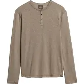 Superdry Slub Grandad Langarm-t-shirt