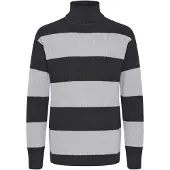 !Solid Rollkragenpullover SOLID "Rollkragenpullover SDSerge", Herren, Gr. M, grau (dunkelgrau melange), Obermaterial: 100% Baumwolle CO., Pullover Rollkragenpullover