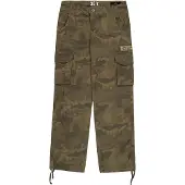 Alpha industries Cargohose "Jet Pant Camo", Herren, Gr. 32, Normalgrößen, grün (olive camo), Obermaterial: 100% Baumwolle. Futter: 100% Baumwolle, Hosen Cargohose