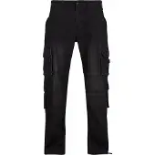 Brandit Cargohose aus Denim, schwarz - Größe 38/34