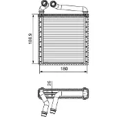 Valeo Wärmetauscher, Innenraumheizung 811500 für VW