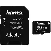 Hama Speicherkarte "microSD Karte, Memory Fast, + Adapter/Mobile, Class 10 UHS-I", schwarz, 128 GB, Speicherkarten, Speicherkarte