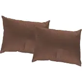 Wirth Dekokissen Gr. 1, braun (braun, unifarben), B:40cm L:40cm, Kunstfaser, Dekokissen_Sitzkissen_Kissenhüllen, Dekokissen, Kissenhülle ohne Füllung, 2 Stück