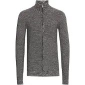 Indicode Strickjacke "Strickjacke IDJadan", Herren, Gr. L, schwarz (charcoal), Obermaterial: 90% Baumwolle CO. 10% Polyamid PA., Strickjacken Strickjacke