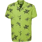 Blend Kurzarmhemd "Kurzarmhemd BHShirt", Herren, Gr. XXL, N-Gr, grün (bright lime grün), Obermaterial: 100% Viskose CV., Hemden Kurzarmhemd