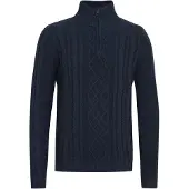 11 Project Troyer "Troyer PRJamelien", Herren, Gr. XXL, blau (insignia blau melange), Obermaterial: 100% Baumwolle CO recyc.., Pullover Troyer