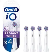 Oral-B iO Series Radiant White Black, Original Heads, Whitening, 4pcs