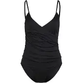 DEDICATED - Women's Wrap Swimsuit Klinte - Badeanzug Gr XS schwarz