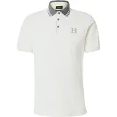 Hackett London für Herren. HM563381 Heritage Poloshirt in klassischer Passform weiß (XXL), Lässig, Baumwolle, Kurzarm