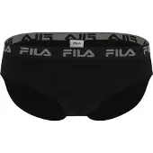 FILA Slip "MAN BRIEF", Herren, Gr. L, Jersey, schwarz, Jersey, Obermaterial: 95% Baumwolle, 5% Elasthan, bedruckt, unifarben, körpernah, Unterhosen Slip, elastischer Logobund