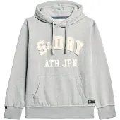 Superdry für Herren. M2014115A Vintage Athletic graues Sweatshirt (M), Lässig, Baumwolle