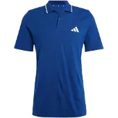 Adidas 1100000002199 SPORTSWEAR "ESSENTIALS 3-STREIFEN PIQUÉ", Herren, Gr. S, blau (dunkelblau, weiß), Obermaterial: 100% Baumwolle, Shirts 1100000002199