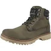 Dockers by Gerli Herrenschuhe Warmfutter Schnürstiefel Grün Freizeit
