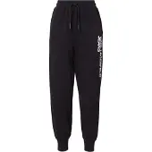 Karl lagerfeld Jeans Damen Text Logo Slim Sweatpant Schwarz XL