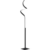 TRIO LED-Stehlampe Course, schwarz matt, 3.000 K, Höhe 145 cm