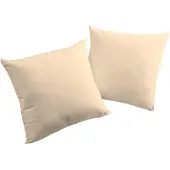 Wirth Dekokissen "Newbury" Gr. 1, beige (beige, unifarben), B:40cm L:40cm, Baumwolle, Polyester, Dekokissen_Sitzkissen_Kissenhüllen, Dekokissen, Kissenhülle ohne Füllung, 2 Stück