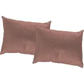 Wirth Dekokissen "Torbole" Gr. 1, orange (terrakotta, meliert), B:40cm L:40cm, Baumwolle, Polyester, Dekokissen_Sitzkissen_Kissenhüllen, Dekokissen, Kissenhülle ohne Füllung, 2 Stück