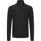 11 Project klassischer PRTillmann Fine Herren Troyer mit Stehkragen Pullover 21301005-ME-194008 Schwarz