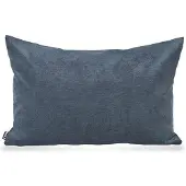 Hock Dekokissen H.O.C.K. "Versatil Uni", blau (blau, unifarben), B:60cm L:40cm, Polyester, Dekokissen_Sitzkissen_Kissenhüllen, Dekokissen, Kissenhülle mit Füllung, 1 Stück