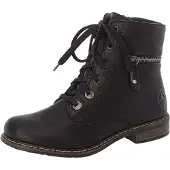 Rieker Damenstiefel schwarz Weit F Velourfutter 7120800 (41/schwarz)