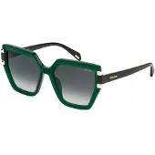 Police SPLP46 Verde opalino lucido 55/18/140 Damen Sonnenbrillen