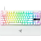 Razer Huntsman V3 Pro Tenkeyless Kabelgebundene Gaming-Tastatur, Weiß, US-Layout