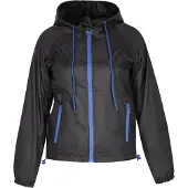 Libbi damen jacke - schwarz königsblau, M