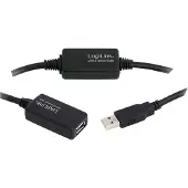 2Direct 15M USB 2.0 - USB 2.0 M/F, 15 m, USB A, USB A, USB 2.0, Männlich/Männlich, Schwarz