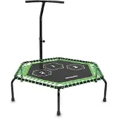 VirtuFit Fitness-Trampolin Pro mit Haltegriff Schwarz 127 cm