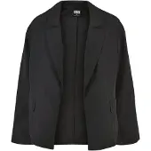 Urban Classics Ladies Oversized Crinkle Nylon Blazer black S