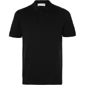 Selected Poloshirt "SLHBERG SS KNIT POLO NOOS" aus Feinstrick