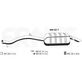 ERNST Endschalldämpfer 366007 links für MERCEDES-BENZ