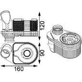 MAHLE ORIGINAL Ölkühler, Motoröl clc203000s für IVECO FIAT