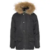 Lonsdale Jungen Winterjacke mit Kapuze ROTHLEY Black 164
