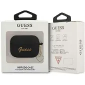 GUESS GUAPLSCHSK AirPods Pro Hülle schwarz/schwarz Silikon Charm Herz Kollektion
