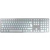 Cherry KW 9100 SLIM FOR MAC, USB + Bluetooth, QWERTZ, Silber