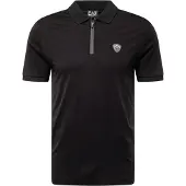 EA7 für Herren. 8NPF13_PJRGZ Premium-Poloshirt schwarz (XS), Lässig, Polyamid, Kurzarm