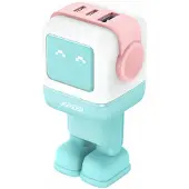 UGREEN Uno RG 65W 3-Port GaN Fast Charger pink blue, Drinnen, AC, Blau
