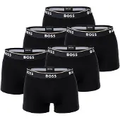 BOSS Boxershorts "Boxershort Trunk 3P Power 6er Pack", Herren, Gr. XL, schwarz, Obermaterial: 95% Baumwolle CO. 5% Elasthan EL., Unterhosen Boxershorts