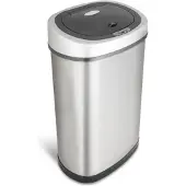Rijoka Sensor Mülleimer 50L – Edelstahl – Soft Close – Fingerabdruck frei – Modern Design